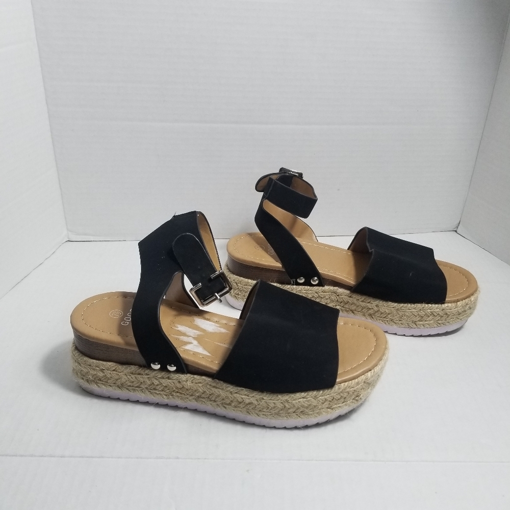 GOOD DAYS ONLY WOMEN'S WEDGE SANDALS SIZE 7.5